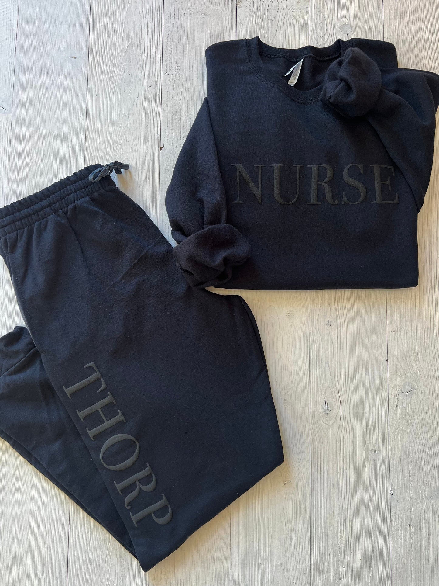 Embossed Nurse Loungewear Set - Up2ournecksinfabric