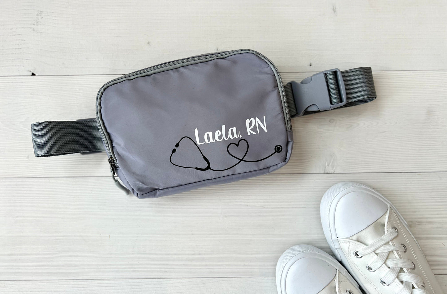 Personalized Registered Nurse Crossbody Fanny Pack - Up2ournecksinfabric