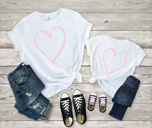 Mommy and me Valentines shirt - Matching valentines shirt -mom and daughter valentines day shirt - mommy and me