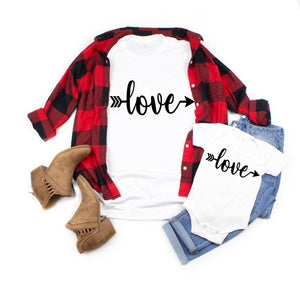Cute matching shirts- Mom and daughter shirt - Valentine's shirt - Xoxo shirt- Mommy and me outfit  - love shirt for mom and daughter -