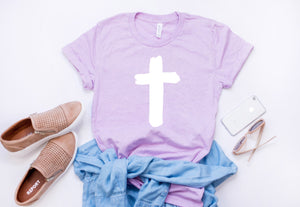 Womens Easter shirt - Womens cross shirt -  Cross tshirt - Cross tee - Womens Christian tee - Womens Christian shirt - Easter shirt
