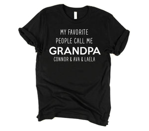 Personalized gift for grandpa, fathers day gift for grandfather, gift from grandkids, fathers day, grandpa shirt, gift for grandpa