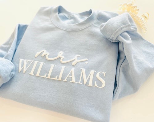 something blue custom sweatshirt