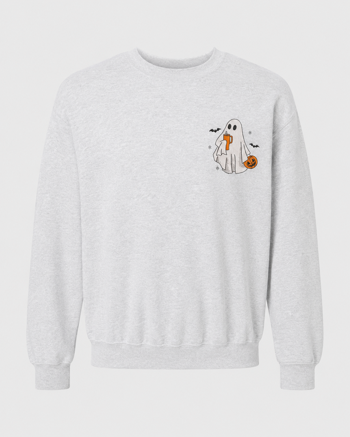 Ghost Trick or Treat Embroidered Sweatshirt