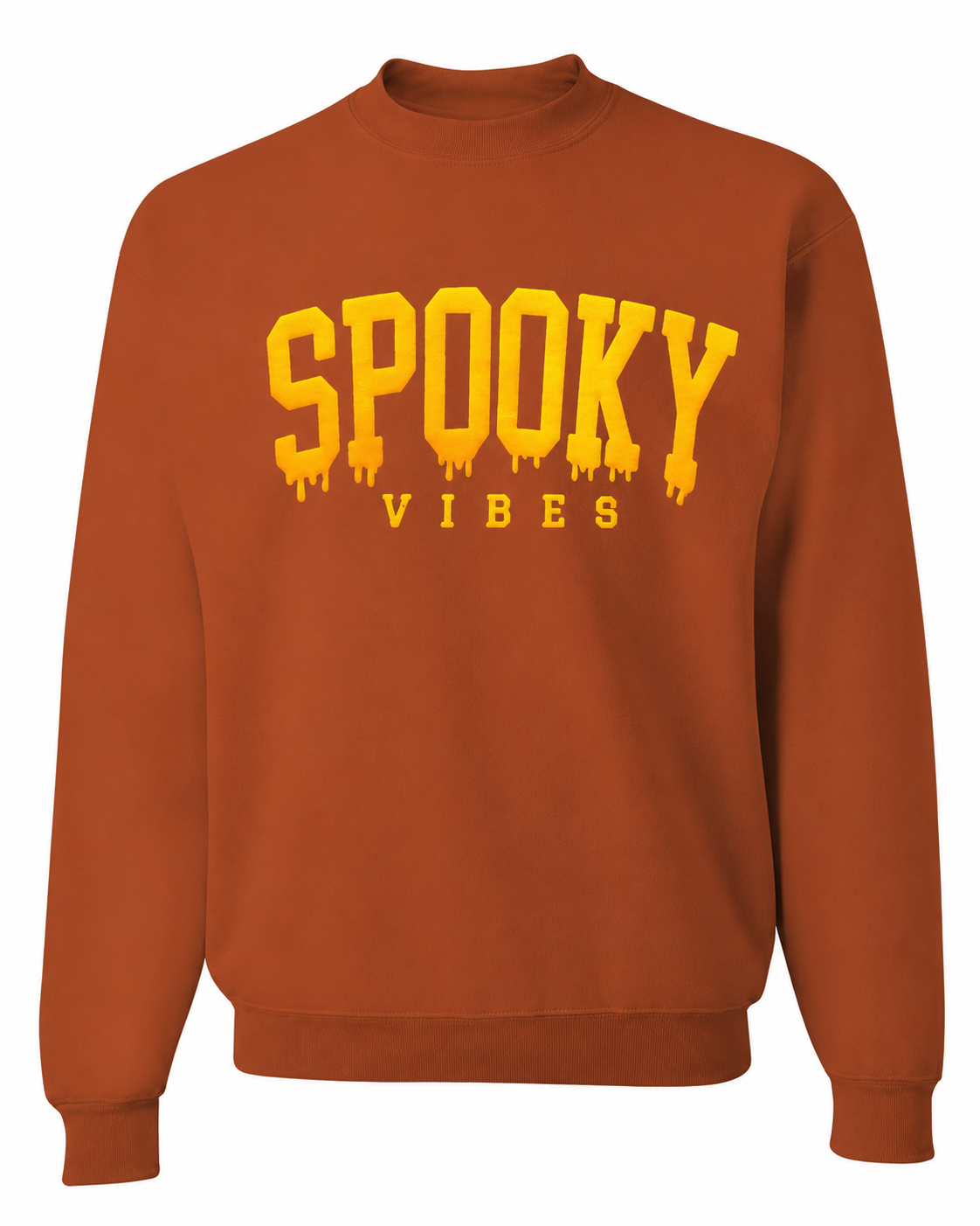 Spooky Vibes Oversized Chocolate Sweatshirt