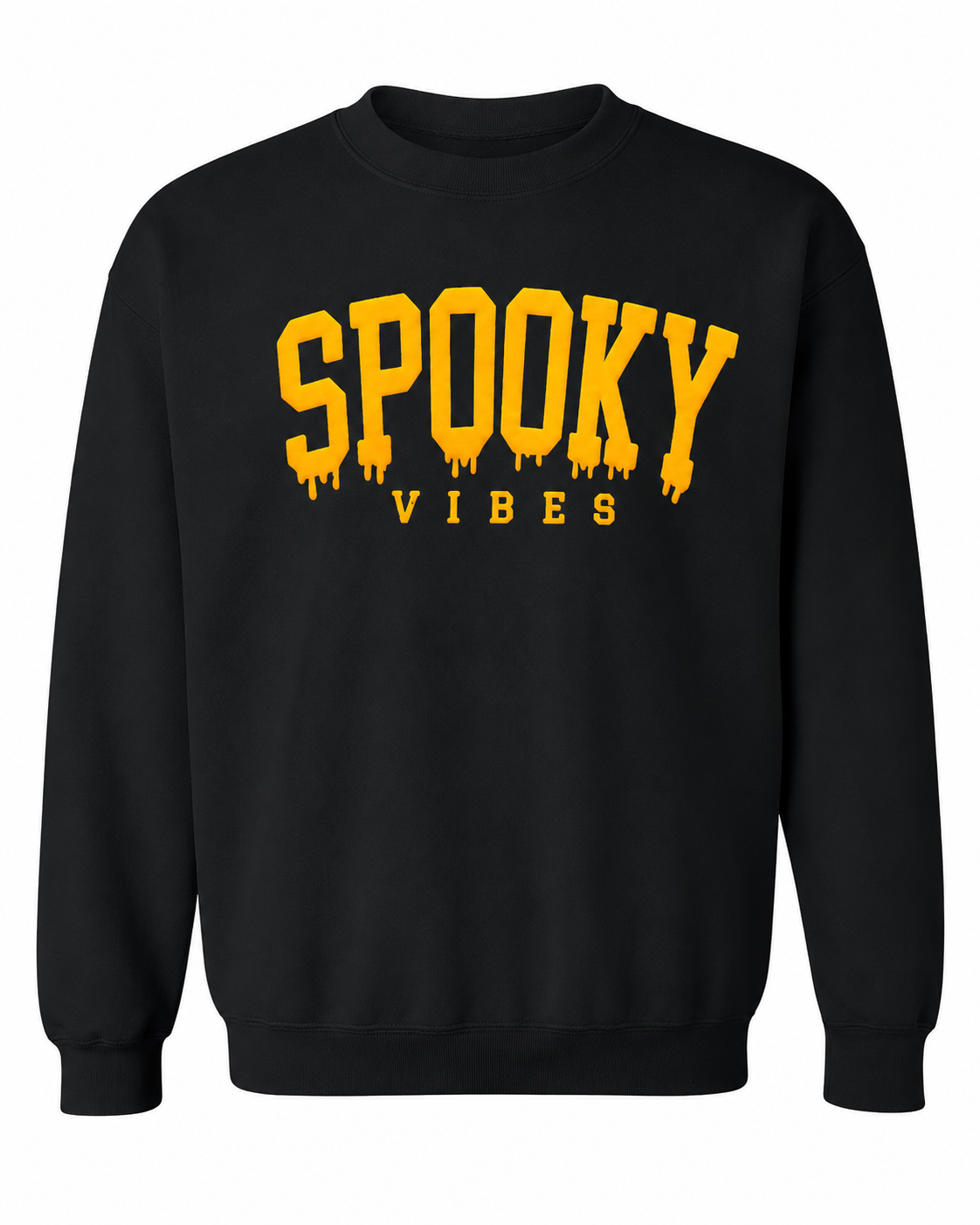 Spooky Vibes Oversized Chocolate Sweatshirt