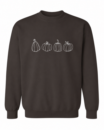 Embroidered Four Pumpkin Sweatshirt