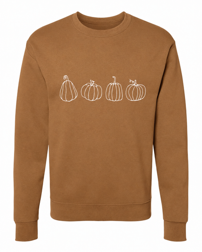 Embroidered Four Pumpkin Sweatshirt