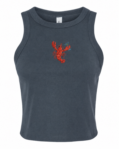 Embroidered Lobster Martini Tank Top