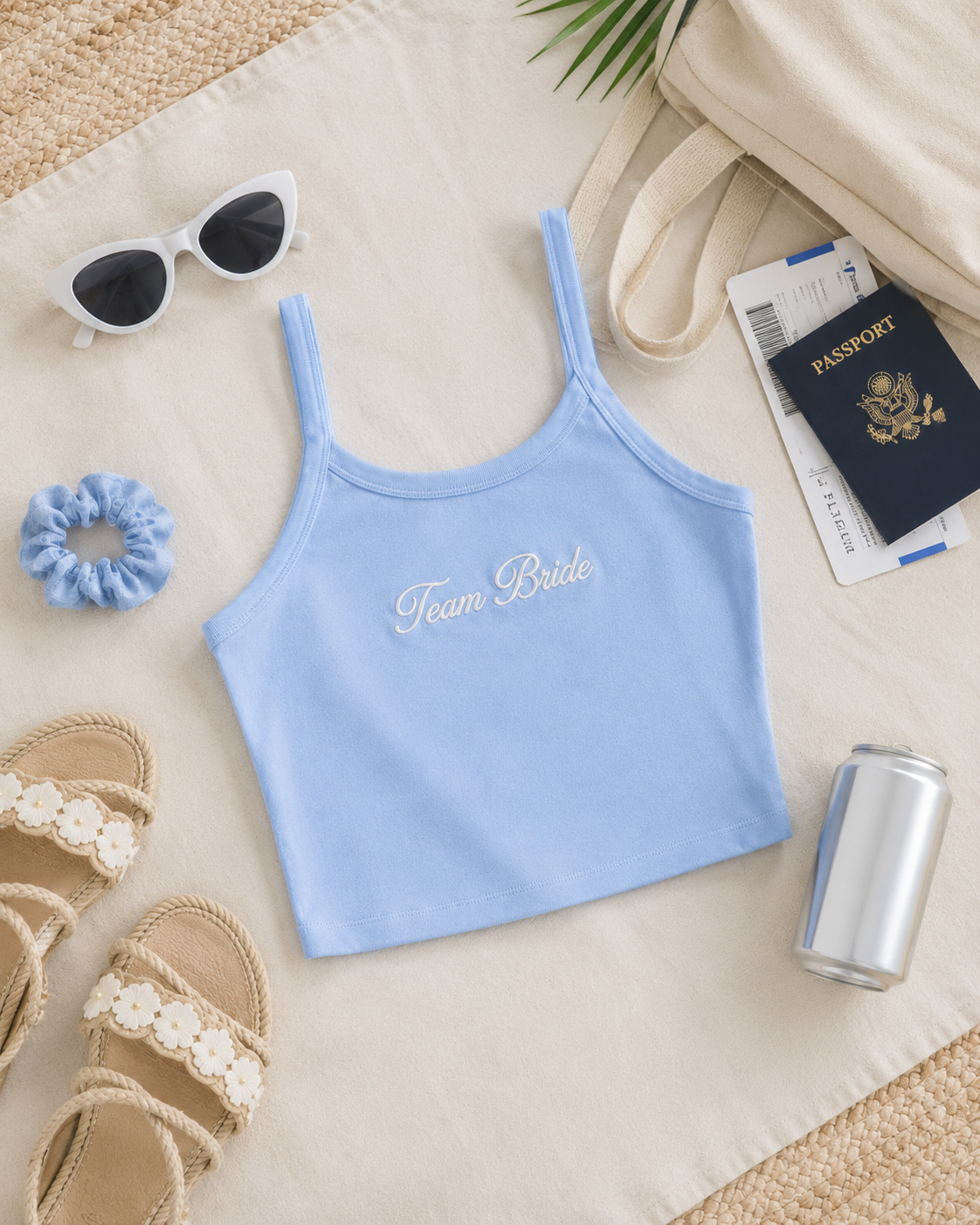 Embroidered Mrs. Tank Top for Bachelorette & Bridal Party
