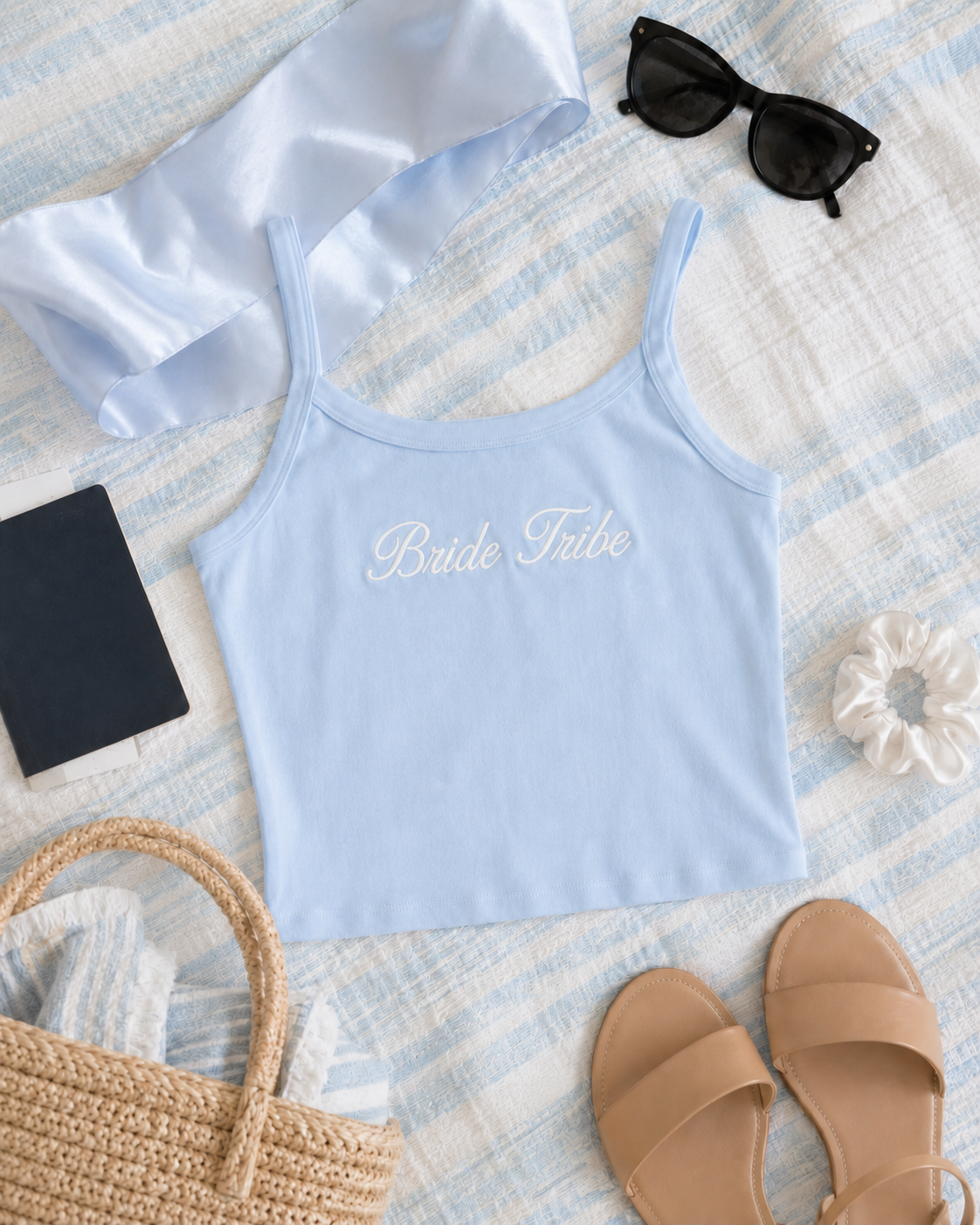 Embroidered Mrs. Tank Top for Bachelorette & Bridal Party
