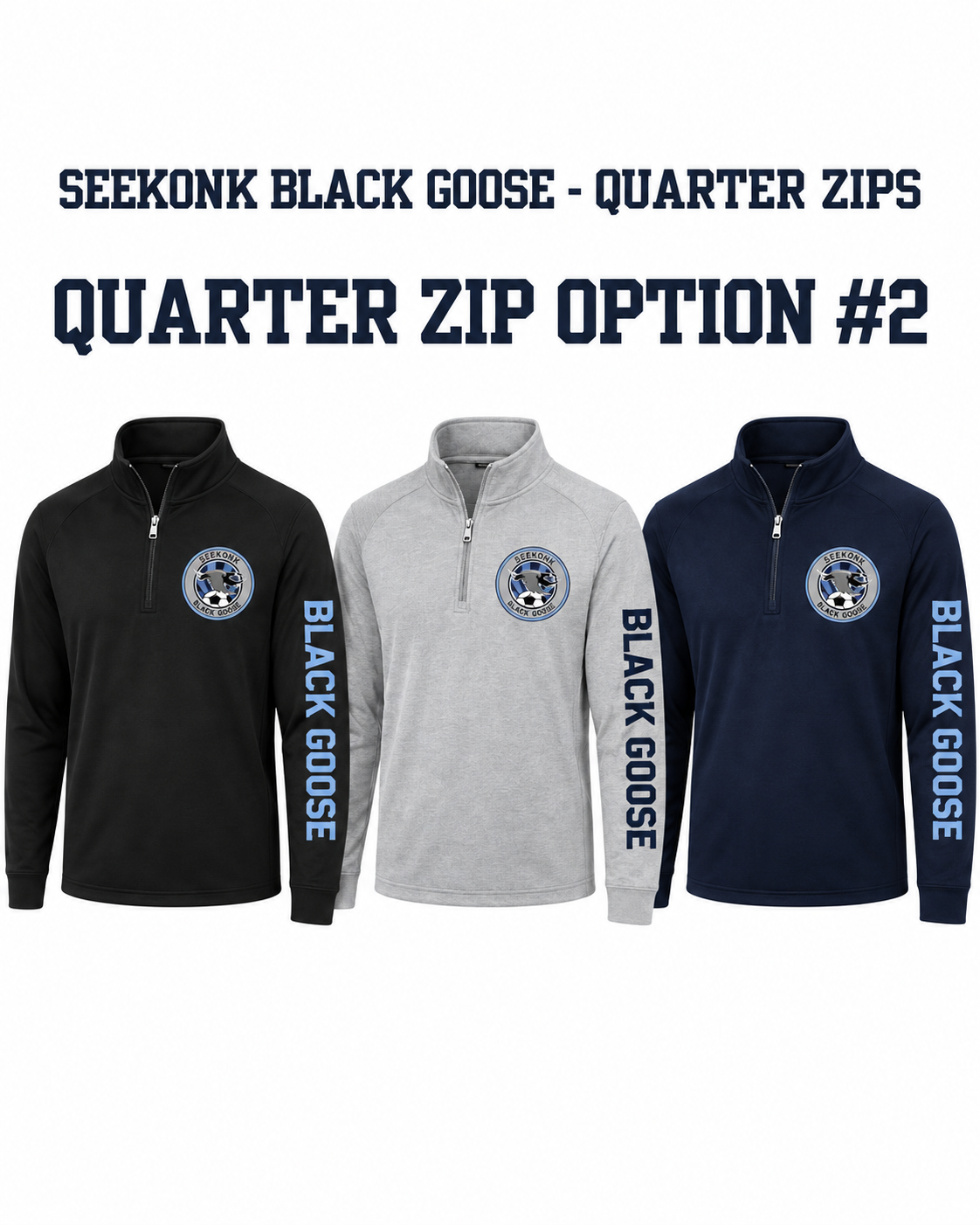 Seekonk Black Goose - Quarter Zips