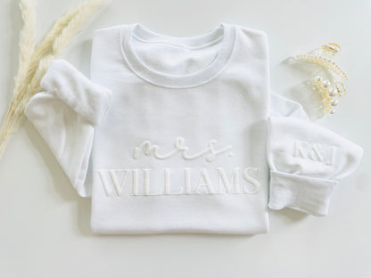 Custom Crewneck Sweatshirt for Bridal Shower - Up2ournecksinfabric