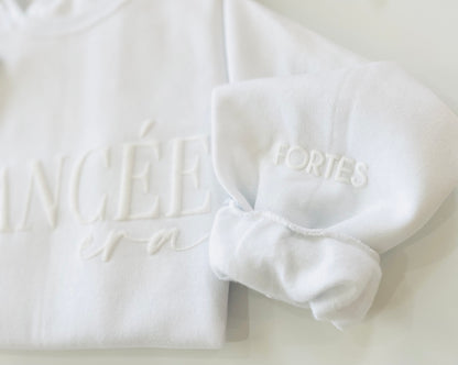 Embossed Custom Fiancée Era Sweatshirt - Up2ournecksinfabric