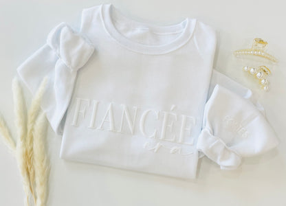 Embossed Custom Fiancée Era Sweatshirt - Up2ournecksinfabric