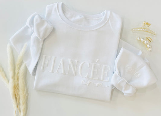 Embossed Custom Fiancée Era Sweatshirt