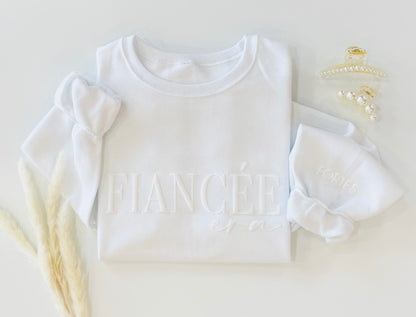 Embossed Custom Fiancée Era Sweatshirt - Up2ournecksinfabric