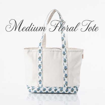 Personalized Embroidered Mini Canvas Tote Bag