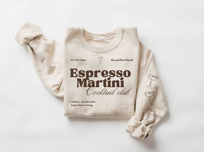 Espresso Martini Cocktail Club Sweatshirt