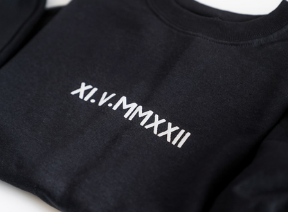 Roman Numeral Personalized His and Her Sweaters - Up2ournecksinfabric