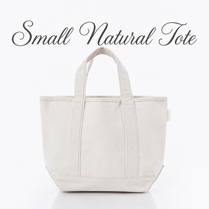 Personalized Embroidered Mini Canvas Tote Bag