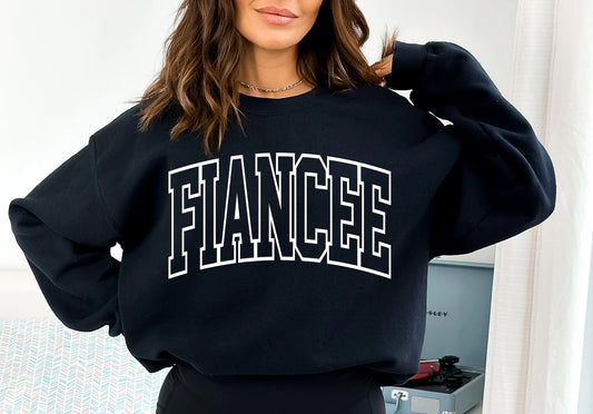 Embossed Fiancée Vintage Sweatshirt