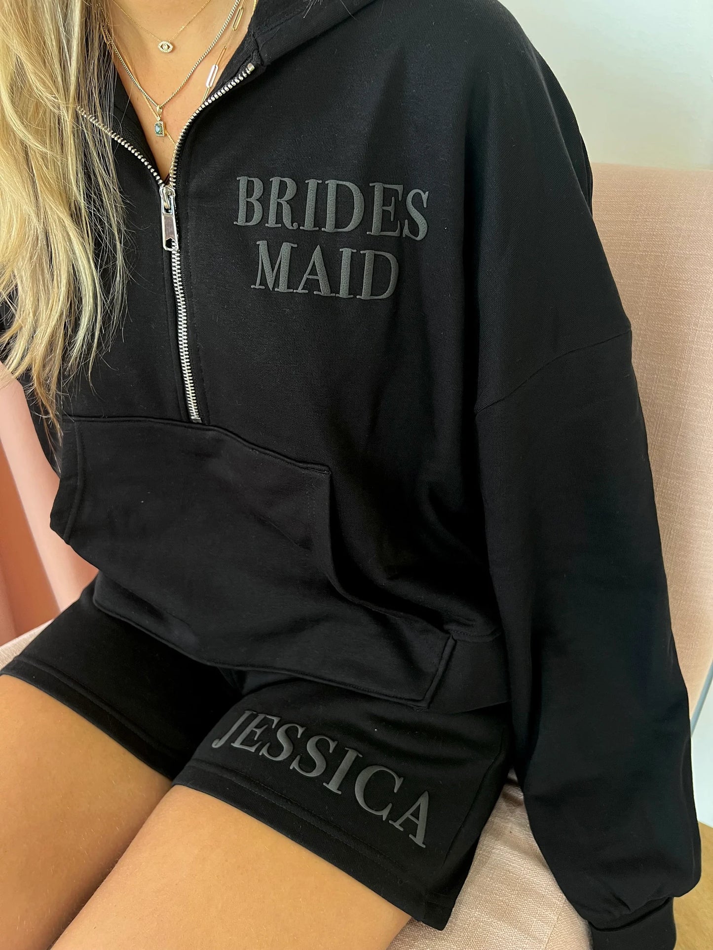 Embossed Bridesmaid Pajama Sets