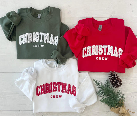 Embossed Christmas Crew Matching Family Sweatshirts