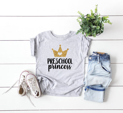 preschool shirt, preschool princess shirt, hello preschool shirt, first day of school shirt, preschool tee, announcement preschool tee - Up2ournecksinfabric