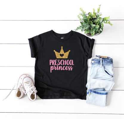 preschool shirt, preschool princess shirt, hello preschool shirt, first day of school shirt, preschool tee, announcement preschool tee - Up2ournecksinfabric