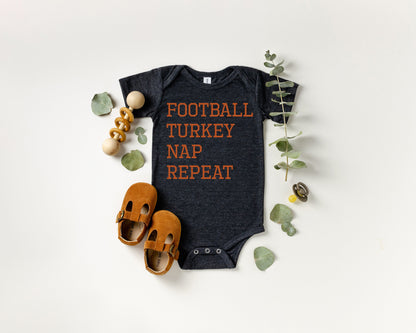 thanksgiving shirt baby, football shirt baby, daddy and me matching, funny football shirt, kids football shirt, funny baby thanksgiving - Up2ournecksinfabric