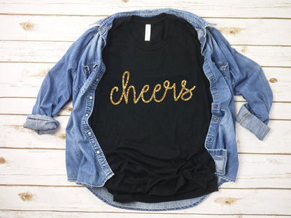 New Years shirt, Nye shirt, glitter new years shirt, womens new years eve shirt, new years eve shirt women, cheers shirt, 2020 shirt, NYE
