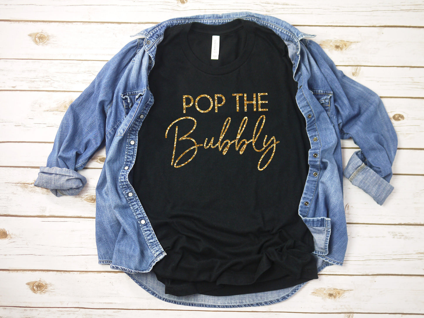 pop the bubbly, New Years shirt, Nye shirt, glitter new years shirt, womens new years eve shirt, new years eve shirt women, 2020 shirt, NYE