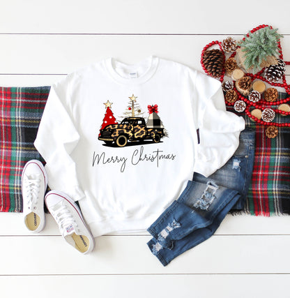 Cheetah Christmas Shirt, Buffalo Plaid Christmas Shirt, Womens Christmas Shirt, leopard christmas shirt, Buffalo Plaid Christmas Sweatshirt