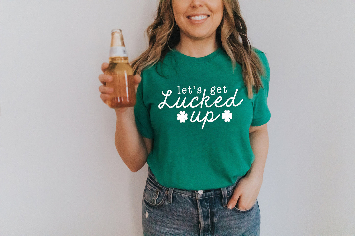 Lets get lucked up - st pattys day shirt - St. Patricks day shirt - womens st. patricks day shirt - shamrock shirt - st pattys day tshirt