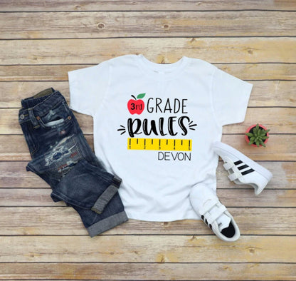 back to school shirt, third grade shirt boy, girls third grade shirt, back to school, first day of school shirt, distant learning tee, third - Up2ournecksinfabric