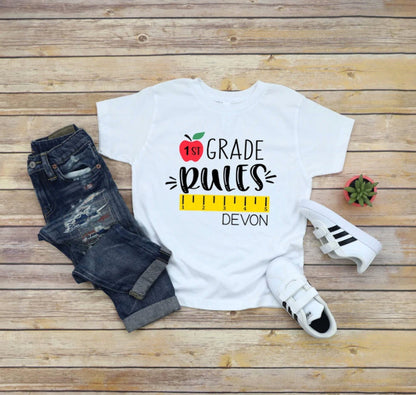 back to school shirt, first grade shirt boy, girls first grade shirt, back to school, first grade tshirt, first day of school shirt, school - Up2ournecksinfabric