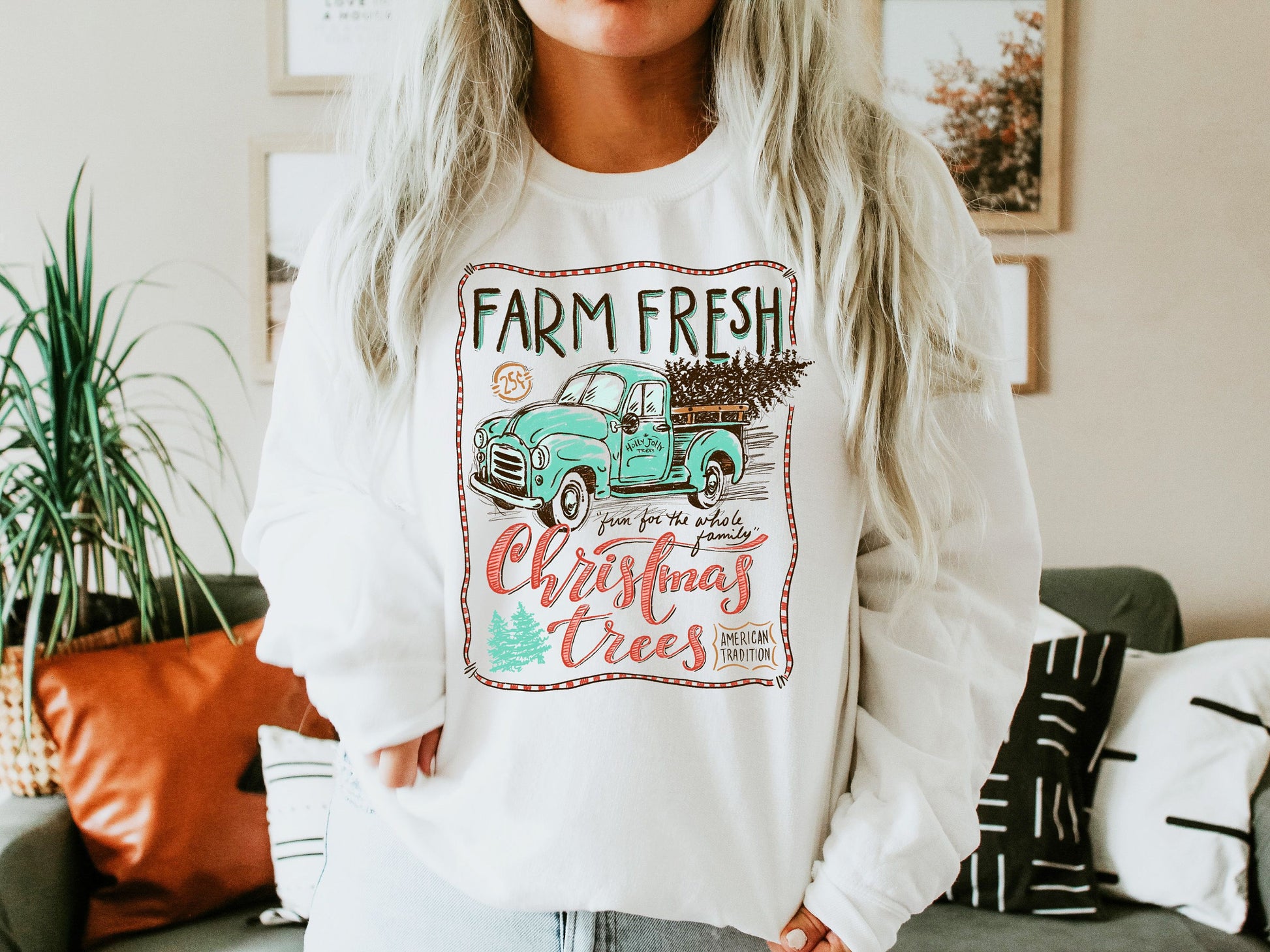 Farm Fresh Pumpkins, Christmas Sweater, Christmas Gift, Merry Christmas, Holiday Gift, Holiday Sweatshirt, Ugly Christmas Sweater - Up2ournecksinfabric