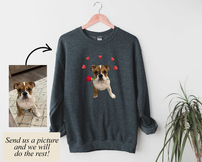 Customizable Dog Mom Sweatshirt for Valentines Day - Up2ournecksinfabric