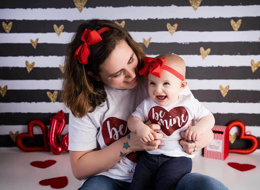 mommy and me shirts, matching valentines day shirts, matching photoshoot shirts, mommy and daughter shirts, mom and mini, mama and mini - Up2ournecksinfabric