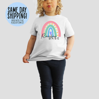 Rainbow Babe Onesie®, Baby Shower Gift, Baby Girl Clothes, Baby Onesie®, Baby Gift, Custom Onesie®, Big Sister Onesie®, Gift for New Baby - Up2ournecksinfabric