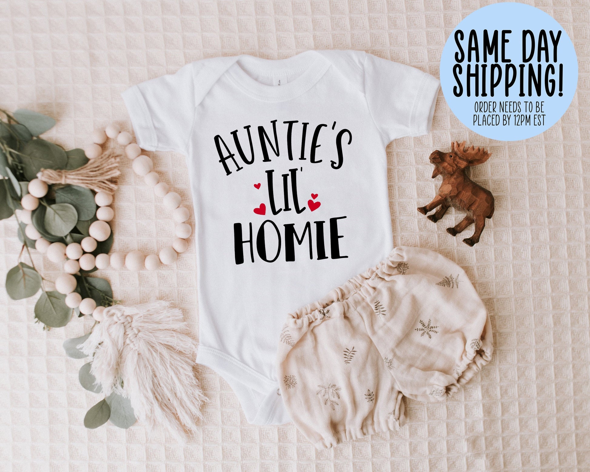 Auntie Onesie®, Baby Boy Onesie®, Funny Baby Onesie®, Personalized