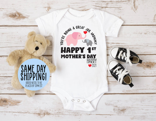 Our First Mothers Day Onesie®, Mothers Day Gift, Mothers Day Onesie®, First Mothers Day Onesie®, Personalized Onesie®, Personalized Gift