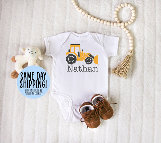 Custom Baby Onesie®, Custom Onesie®, Baby Onesie®, Customized Onesie®, Personalized Onesie®, Birthday Onesie®, Birthday Gift for Baby Boy - Up2ournecksinfabric