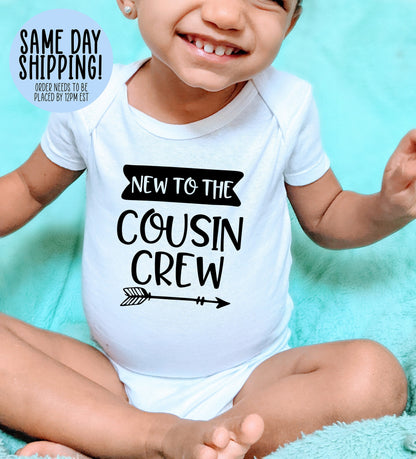 Cousin Onesie®, Cousin Gift, Baby Announcement, Pregnancy Announcement, Baby Shower Gift, Baby Onesie®, Onesie® for Baby, New Cousin Gift - Up2ournecksinfabric