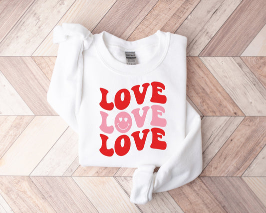 Retro valentines day sweatshirt, Love Sweatshirt, Valentines day sweatshirt, Valentines day outfit, valentines day shirt, Valentines Sweater