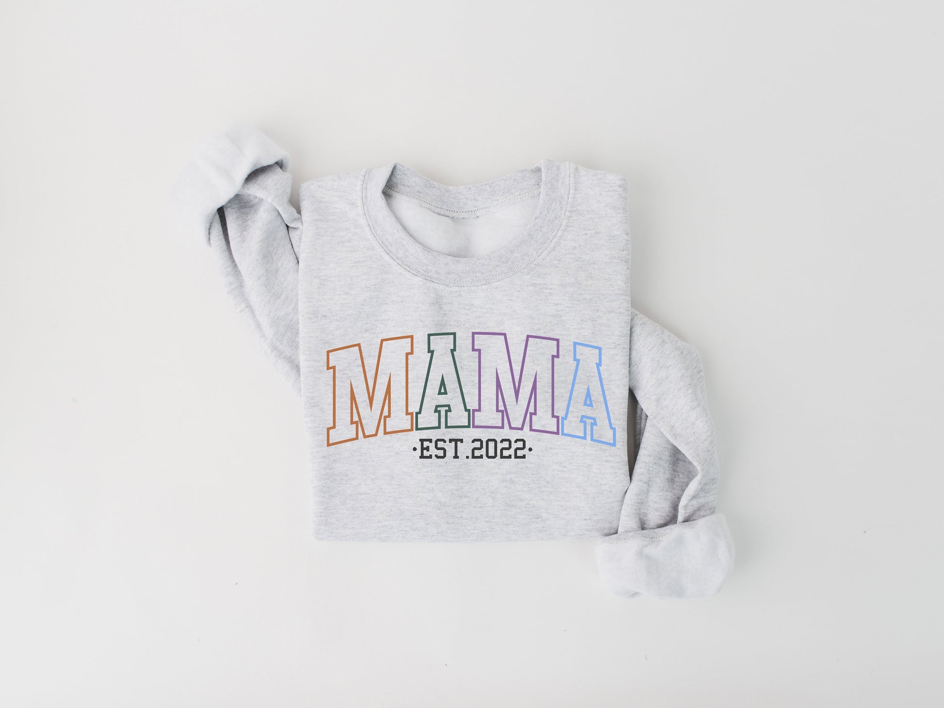 Rainbow Mama Customizable Sweatshirt - Up2ournecksinfabric