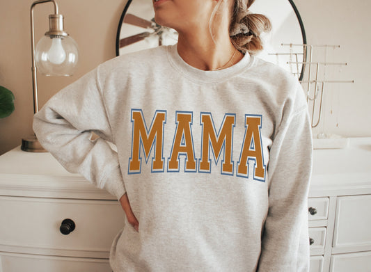 Varsity Mama Sweatshirt - Up2ournecksinfabric