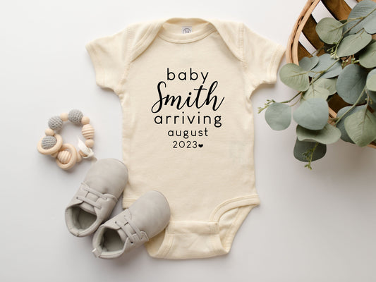 personalized baby announcement, new baby announcement, baby announcement, pregnancy announcement, baby coming soon, pregnancy reveal - Up2ournecksinfabric