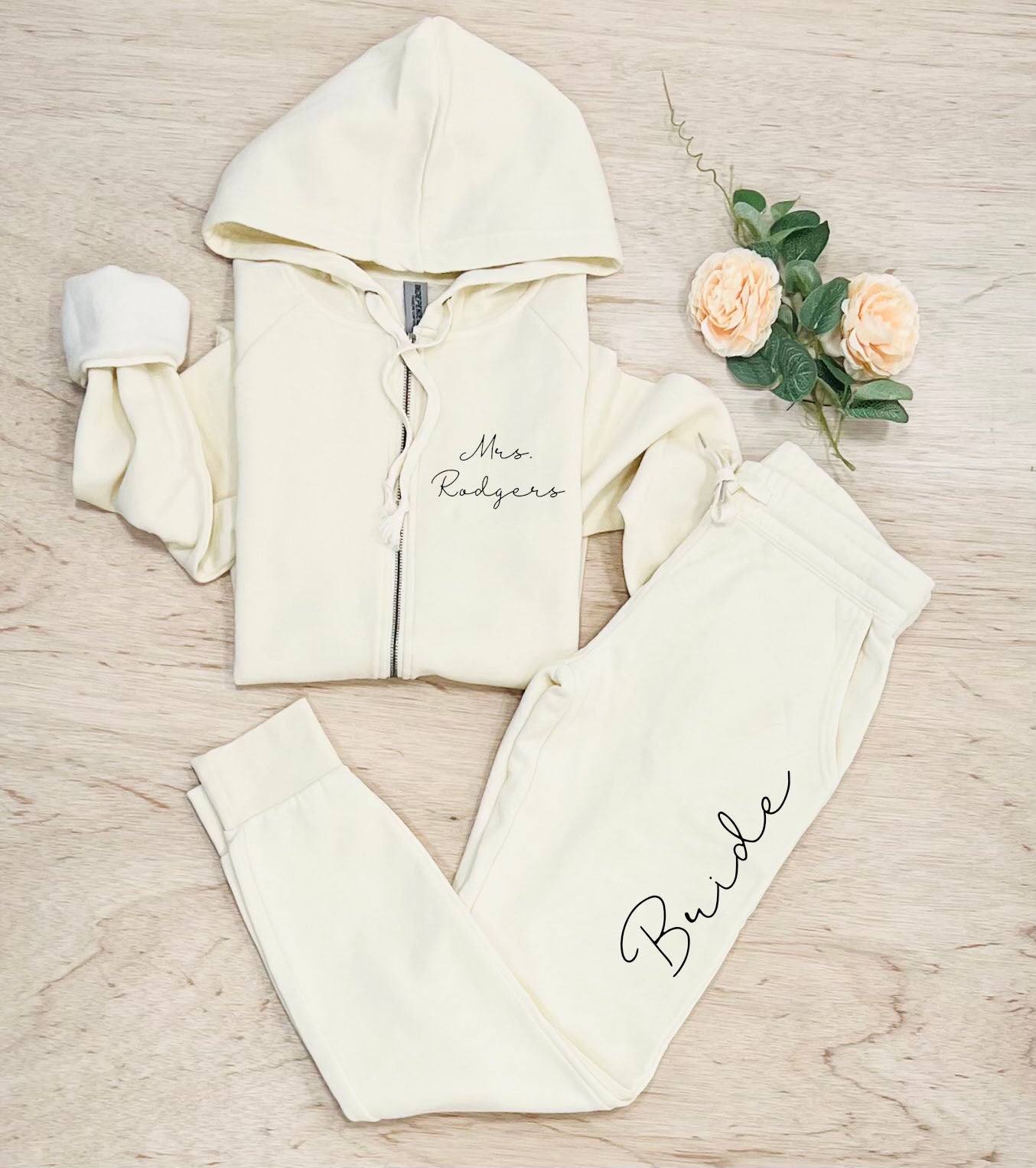 Customized Matching Sweat Set for Bride - Up2ournecksinfabric